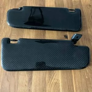 Deux pare-soleil (gauche/droit) pour l'Abarth 595, exclusivement en carbone véritable