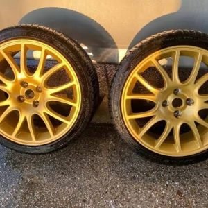 Jantes alliage Fiat Abarth Scorpioneoro d'origine 17 pouces (deux )