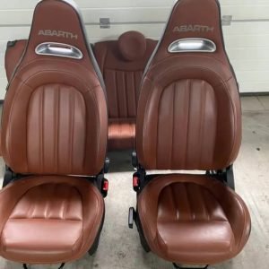 sièges baquets en cuir noir  Pour Abarth 500