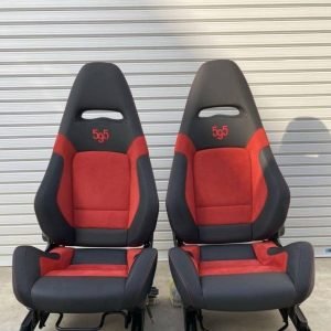 Sabelt Abarth 595 noir rouge en carbone